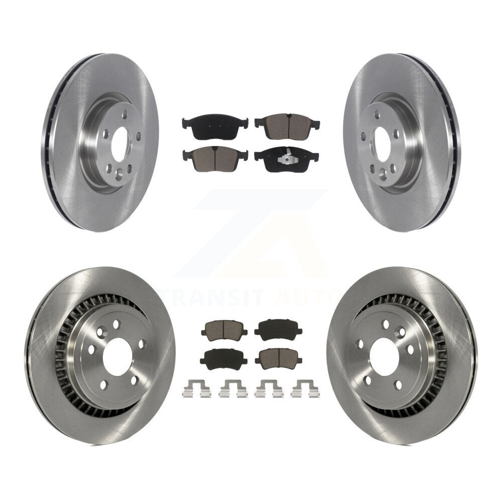 Kit de rotors de frein à disque avant et arrière et plaquettes en céramique pour Volvo XC60 K8C-101333