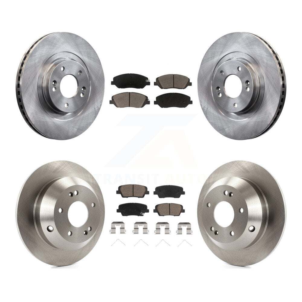 Kit de rotors de frein à disque avant et arrière et plaquettes en céramique, pour Hyundai Santa Fe XL