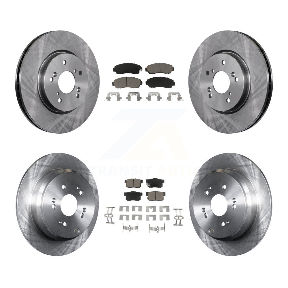 Kit de rotors de frein à disque avant et arrière et plaquettes en céramique pour Acura RDX K8C-101335