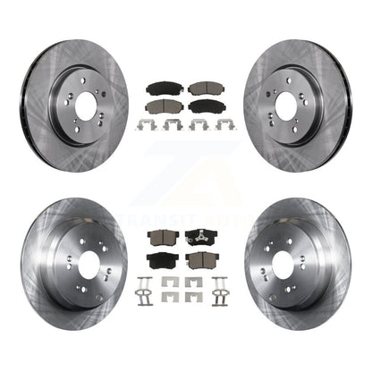 Kit de rotors de frein à disque avant et arrière et plaquettes en céramique pour Honda CR-V Acura RDX