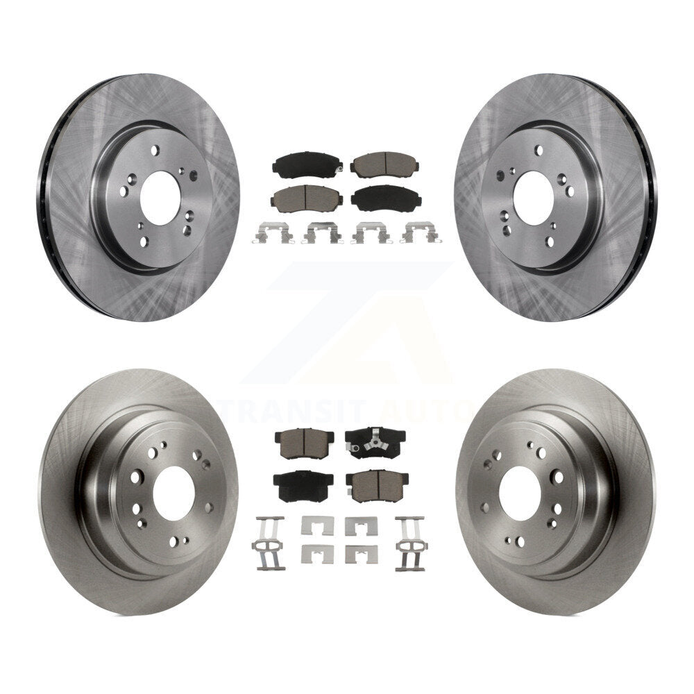 Kit de rotors de frein à disque avant et arrière et plaquettes en céramique pour Honda Accord Crosstour