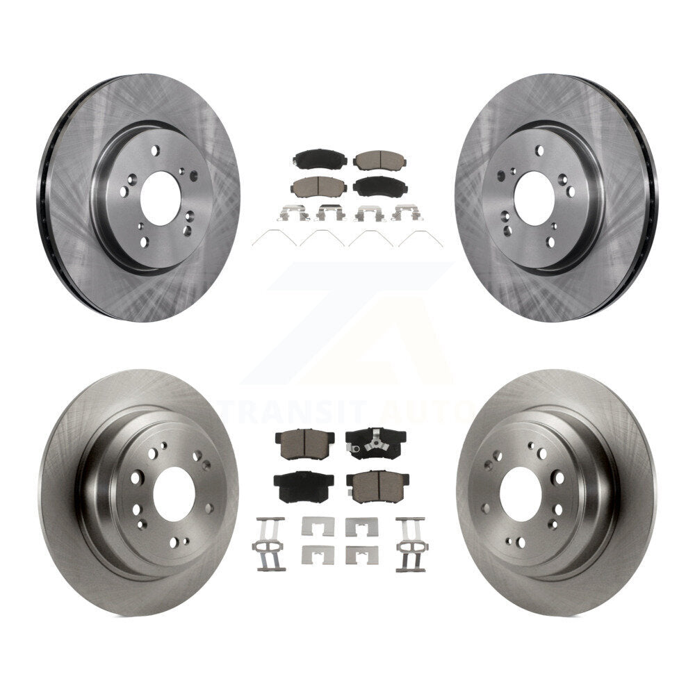 Kit de rotors de frein à disque avant et arrière et plaquettes en céramique pour Honda Crosstour Accord