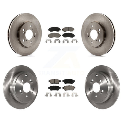 Kit de rotors de frein à disque avant et arrière et plaquettes en céramique pour Honda Odyssey 2005-2010