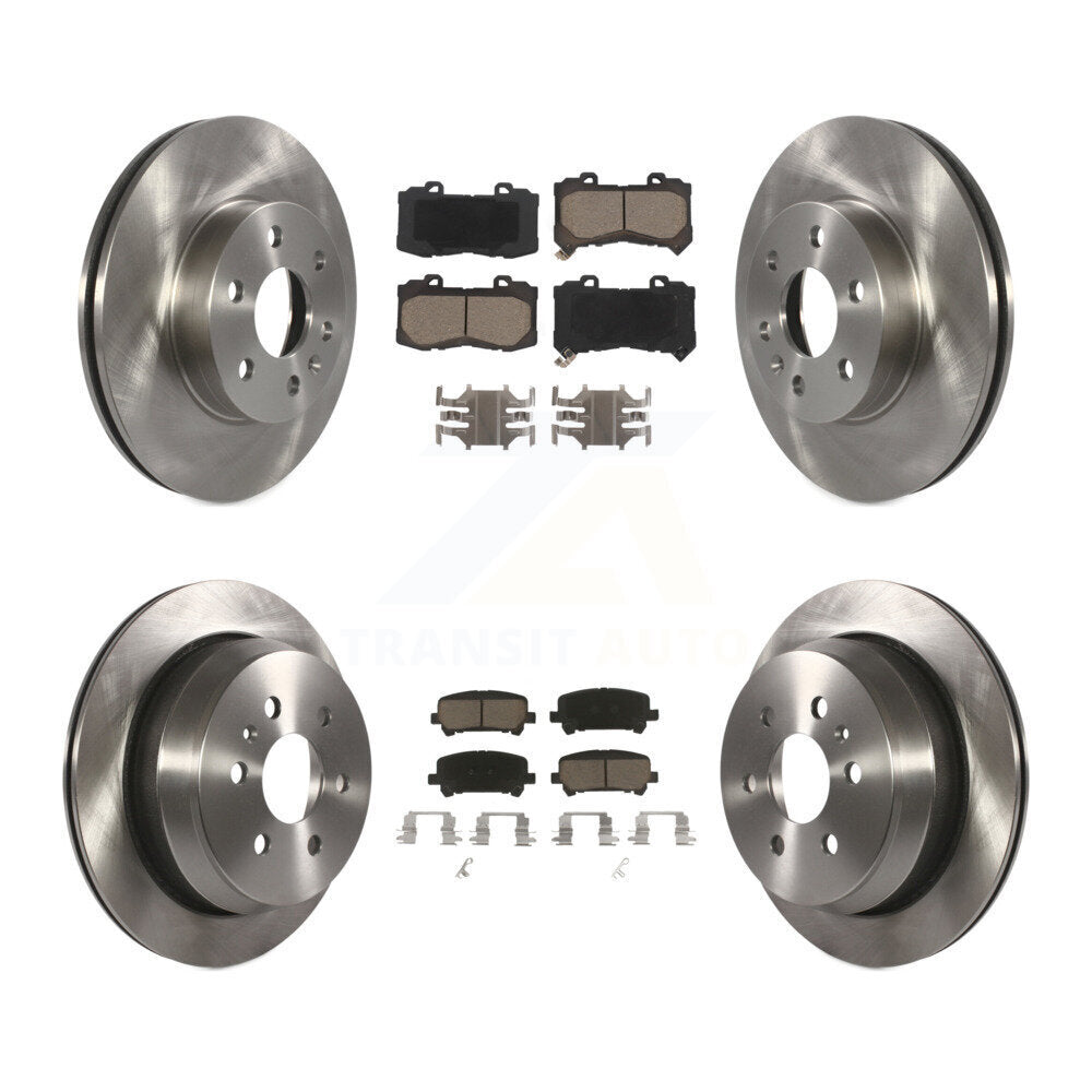 Rotors de frein à disque avant et arrière et Kit de plaquettes en céramique pour Chevrolet Colorado GMC Canyo