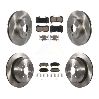 Rotors de frein à disque avant et arrière et Kit de plaquettes en céramique pour Chevrolet Colorado GMC Canyo