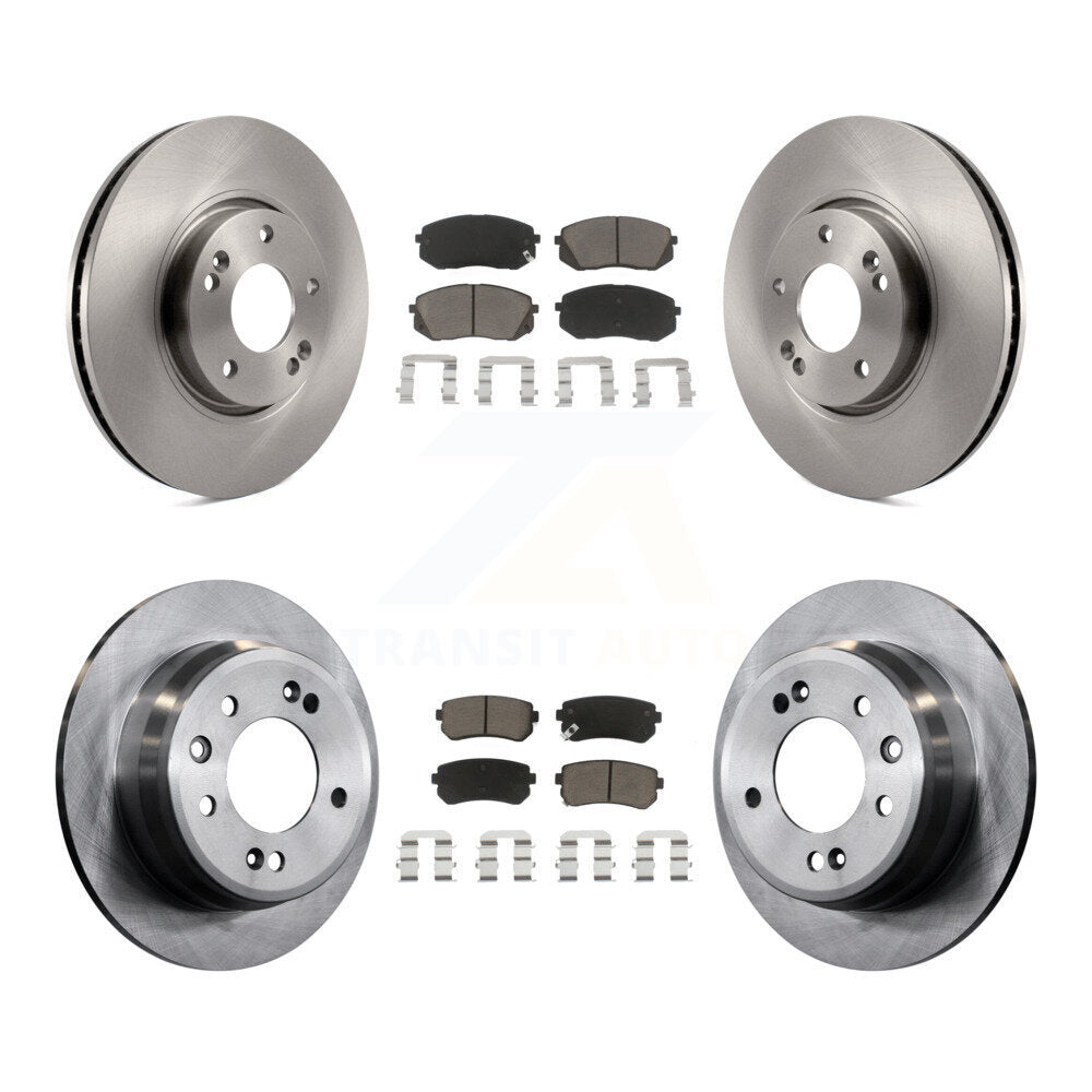 Rotors de frein à disque avant et arrière et Kit de plaquettes en céramique pour Hyundai Tucson Kia Sportag
