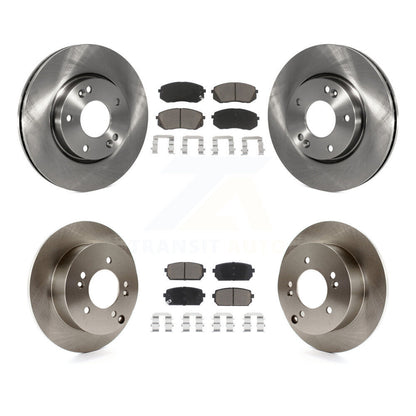 Kit de rotors de frein à disque avant et arrière et plaquettes en céramique pour Kia Rondo 2010 – 2012