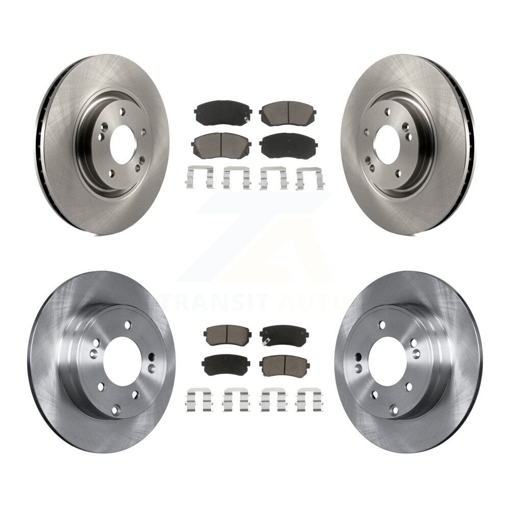 Kit de rotors de frein à disque avant et arrière et plaquettes en céramique, pour Hyundai Tucson Kia Cadenz