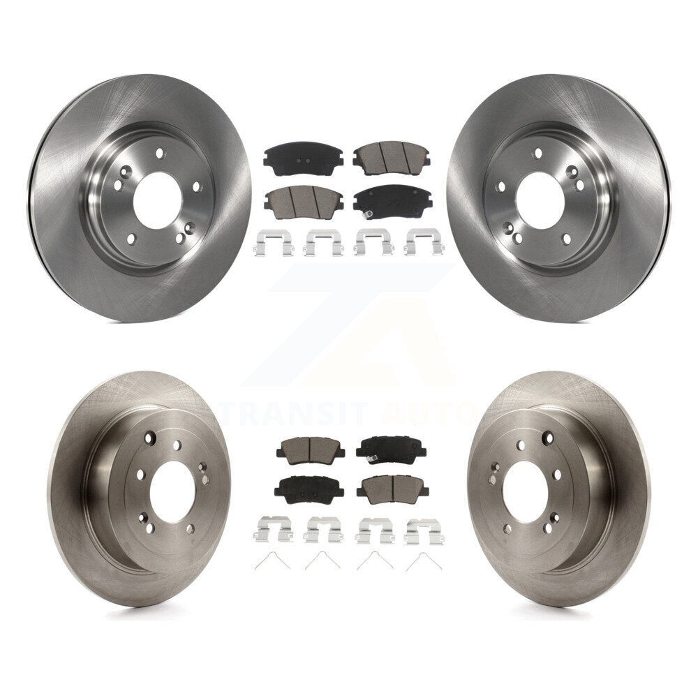 Rotors de frein à disque avant et arrière et Kit de plaquettes en céramique pour Hyundai Tucson Kia Sportag