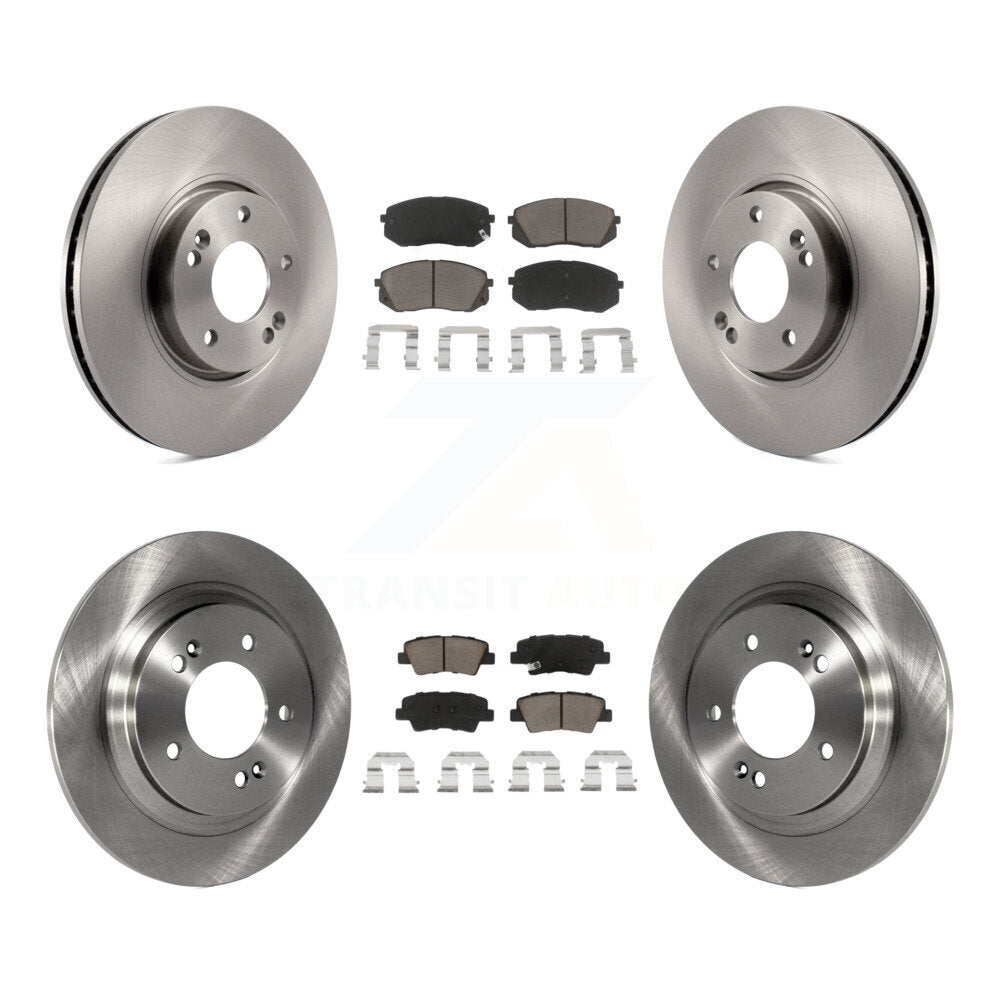 Kit de rotors de frein à disque avant et arrière et plaquettes en céramique pour Kia Soul EV K8C-101348