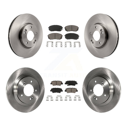 Kit de rotors de frein à disque avant et arrière et plaquettes en céramique pour Kia Soul EV K8C-101348