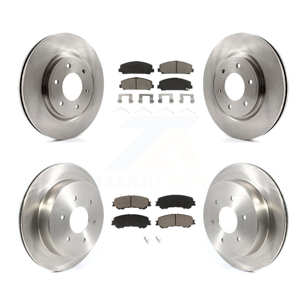 Kit de disques de frein à disque avant et arrière et plaquettes en céramique pour Nissan TITAN 2017 – 2023