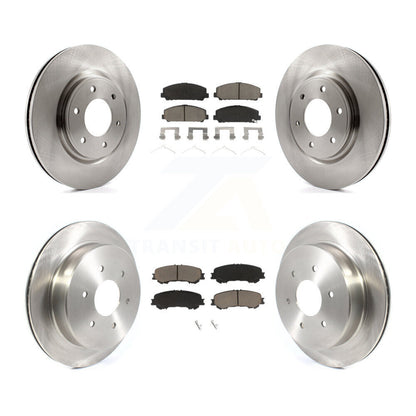 Kit de disques de frein à disque avant et arrière et plaquettes en céramique pour Nissan TITAN 2017 – 2023