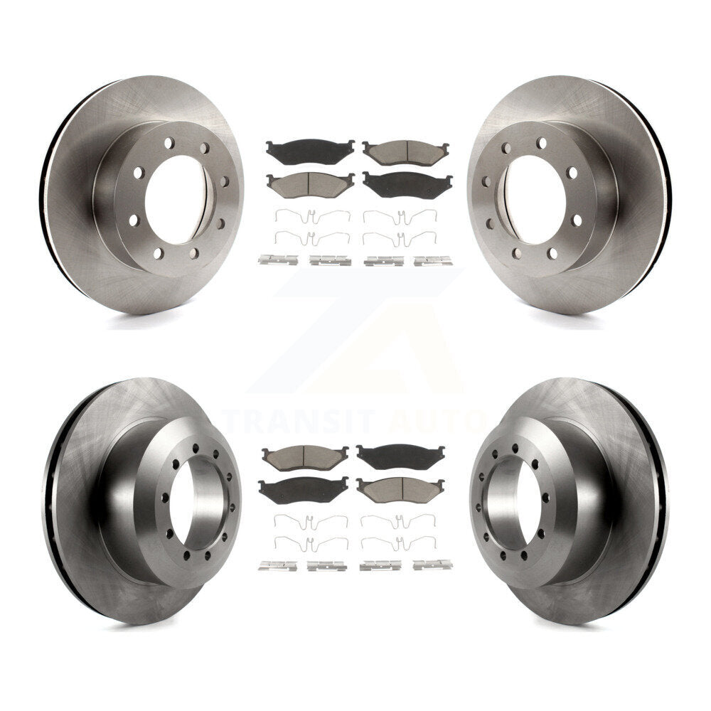 Kit de rotor de frein avant et arrière et plaquettes en céramique, pour Ford E-550 Super Duty F-450 F-55