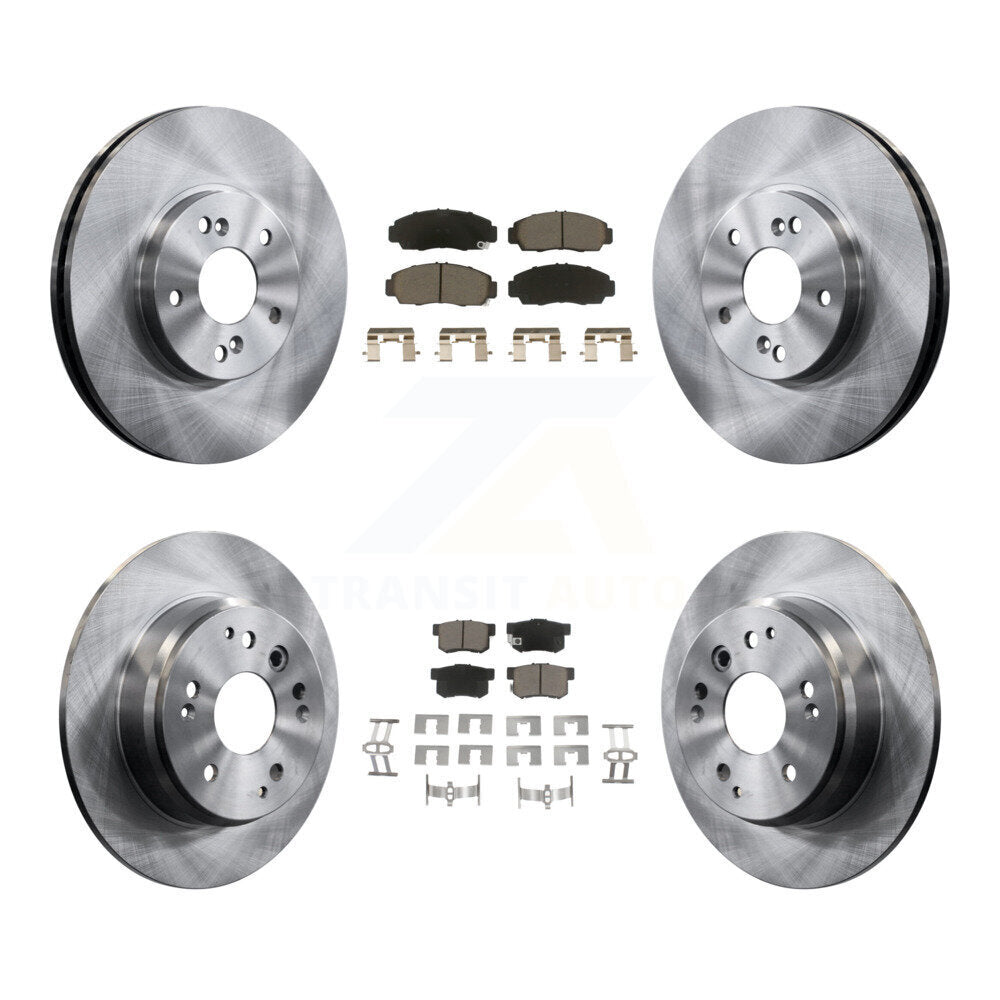 Kit de rotors de frein à disque avant et arrière et plaquettes en céramique pour Acura TL K8C-101367