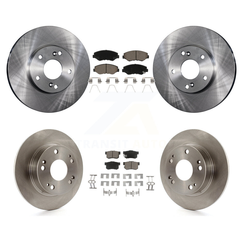 Kit de rotors de frein à disque avant et arrière et plaquettes en céramique pour Honda Accord K8C-101371