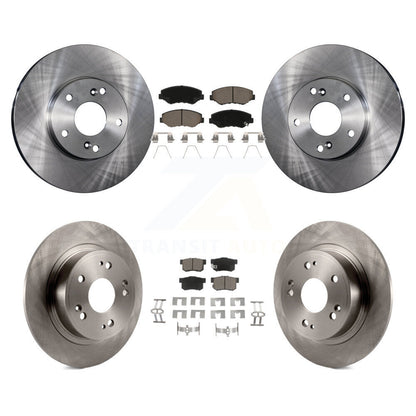Kit de rotors de frein à disque avant et arrière et plaquettes en céramique pour Honda Accord K8C-101374
