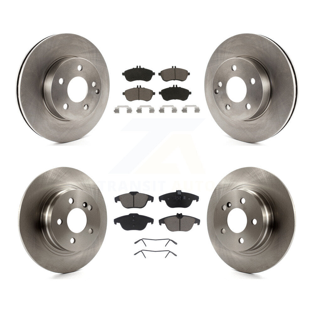 Kit de rotors de frein à disque avant et arrière et plaquettes en céramique pour Mercedes-Benz C250 C230