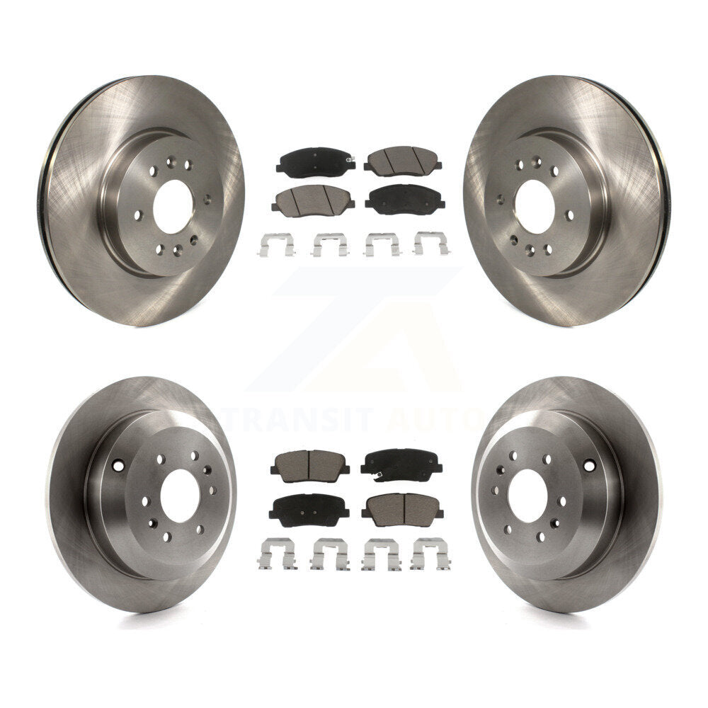 Kit de rotors de frein à disque avant et arrière et plaquettes en céramique pour Kia Borrego 2009-2011
