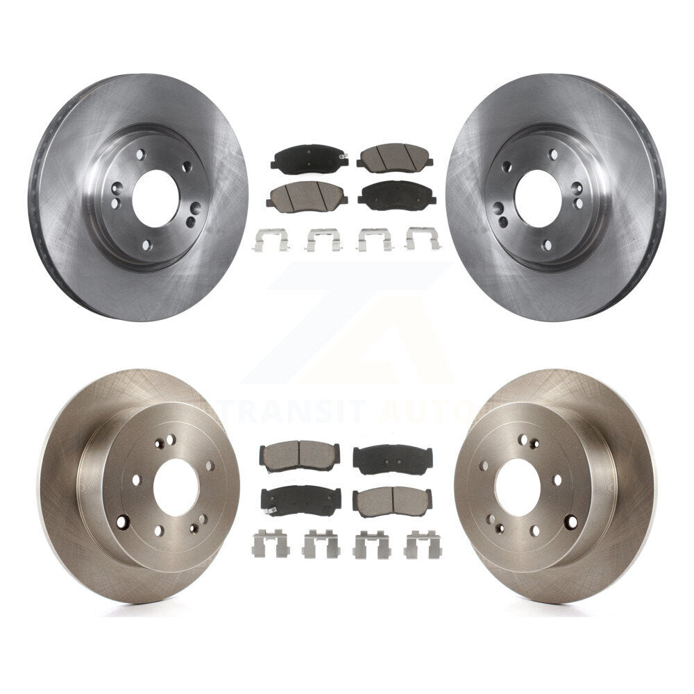 Kit de rotors de frein à disque avant et arrière et plaquettes en céramique pour Hyundai Santa F 2007-2009
