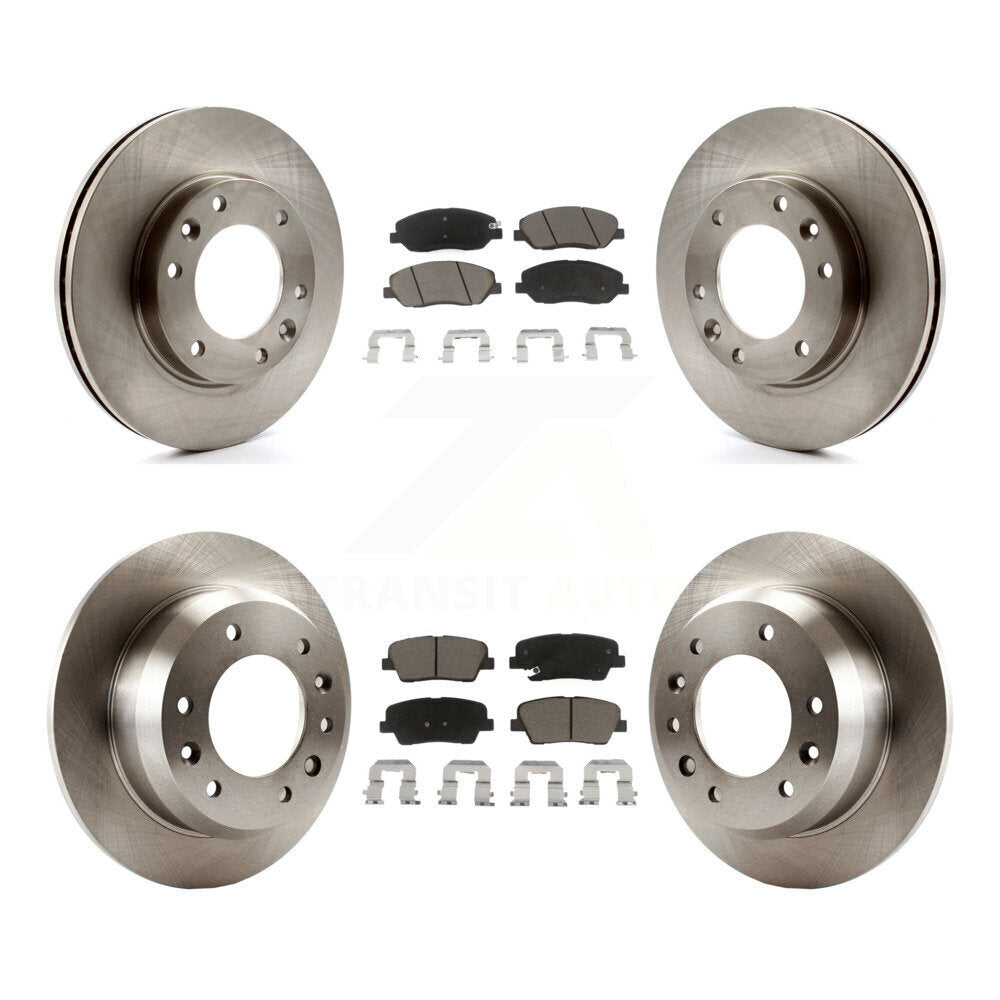 Kit de Rotor de frein à disque avant et arrière et plaquettes en céramique, pour Kia Sedona Hyundai Entourag