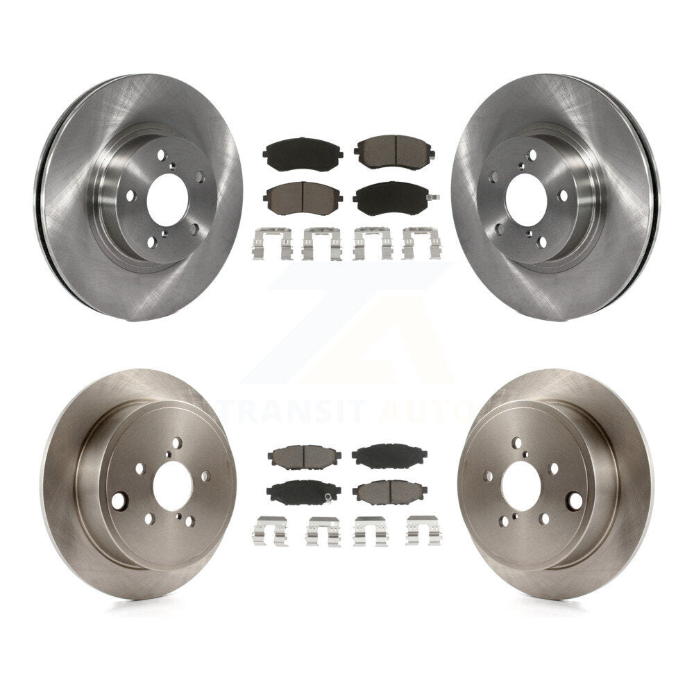 Kit de rotors de frein à disque avant et arrière et plaquettes en céramique pour Subaru Impreza K8C-101396