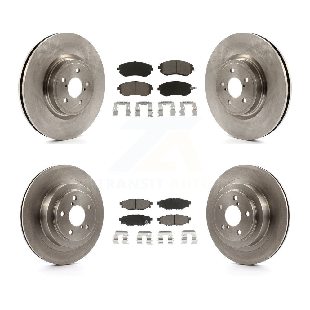 Kit de rotors de frein à disque avant et arrière et plaquettes en céramique pour Subaru Legacy K8C-101403