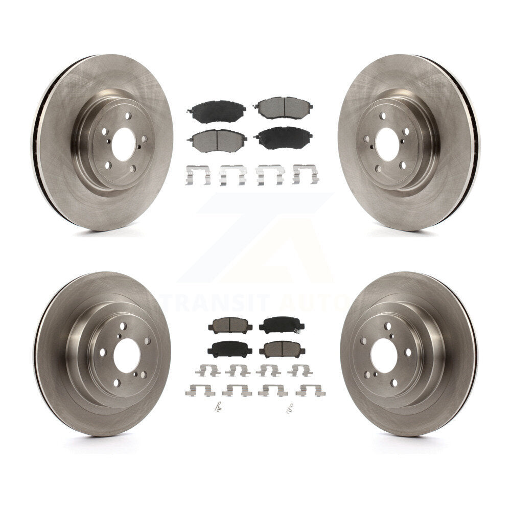 Kit de rotors de frein à disque avant et arrière et plaquettes en céramique pour Subaru Legacy K8C-101404