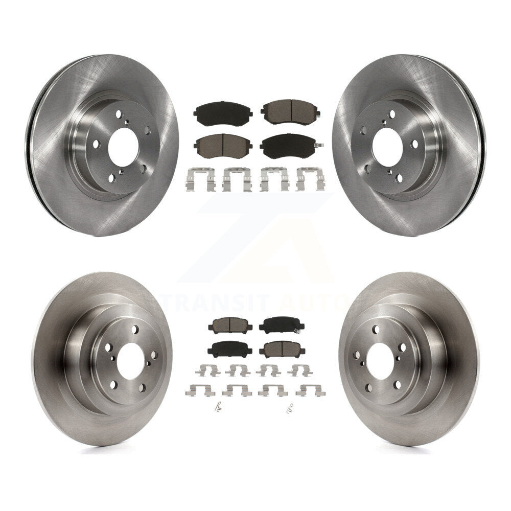 Kit de rotors de frein à disque avant et arrière et plaquettes en céramique pour Subaru Legacy K8C-101415