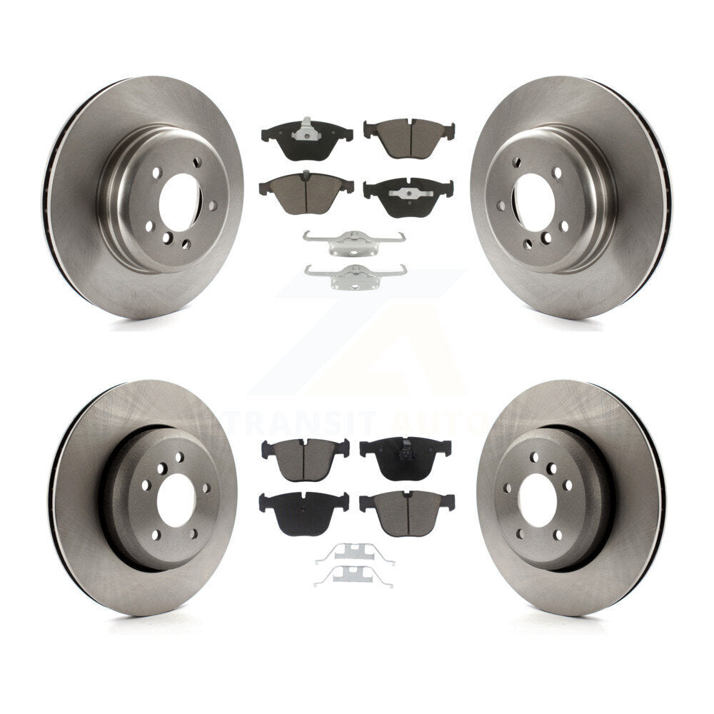 Rotors de frein à disque avant et arrière et Kit de plaquettes en céramique pour BMW 650i 645Ci 550i 545i 535
