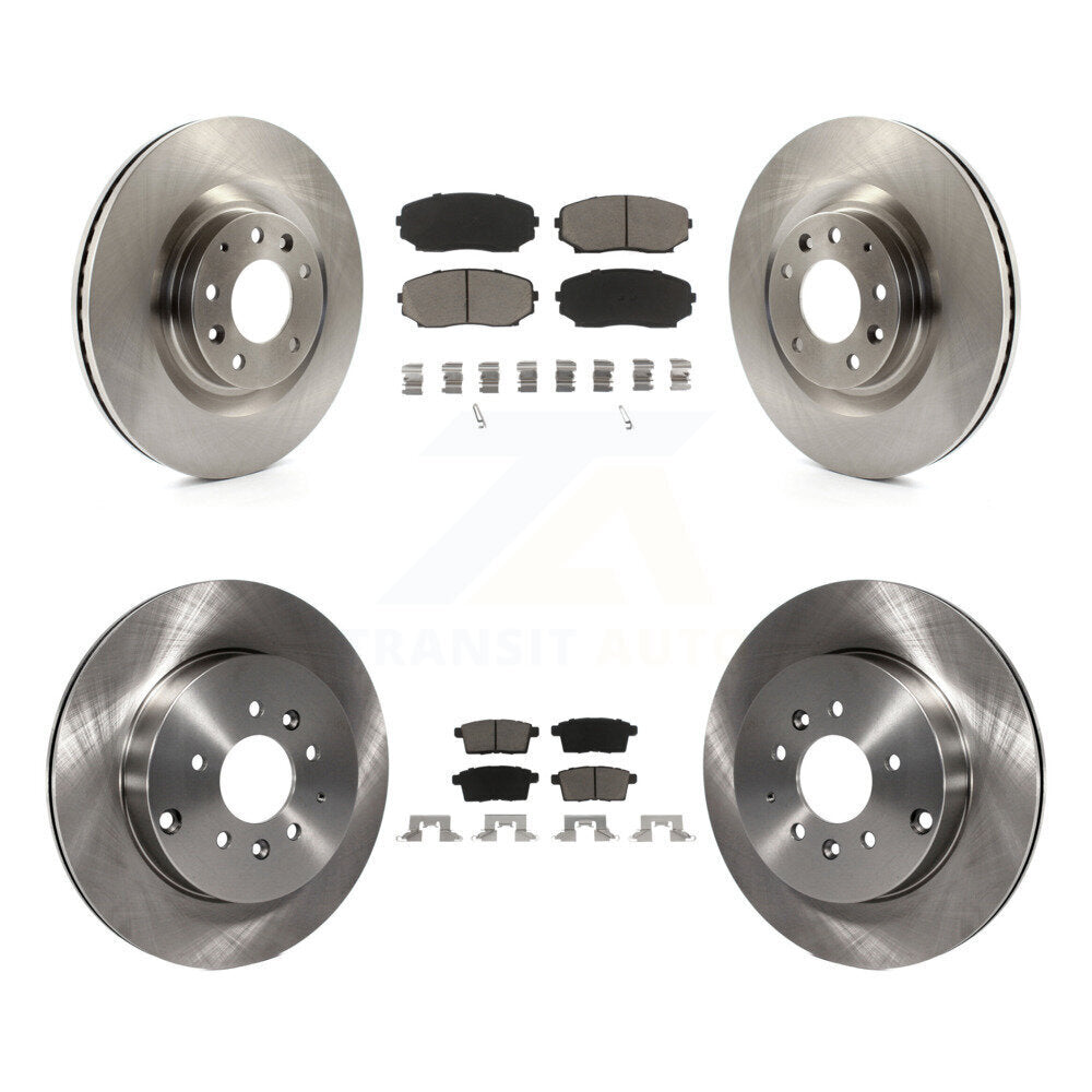 Kit de rotors de frein à disque avant et arrière et plaquettes en céramique pour Mazda CX-9 2007-2015