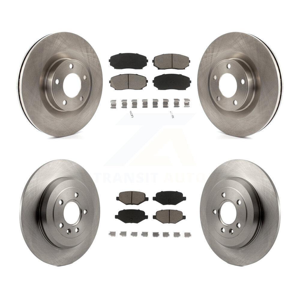Kit de rotors de frein à disque avant et arrière et plaquettes en céramique pour Ford Edge Lincoln MKX
