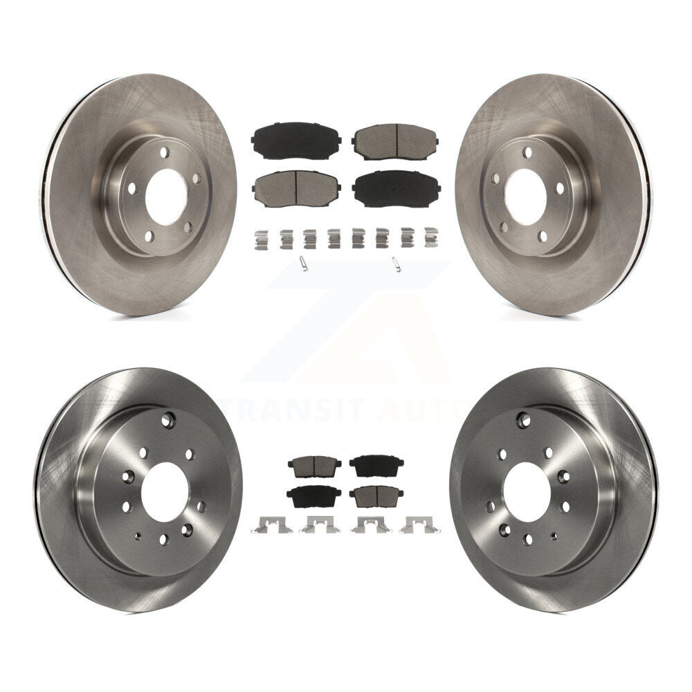 Kit de rotors de frein à disque avant et arrière et plaquettes en céramique pour Ford Edge Lincoln MKX