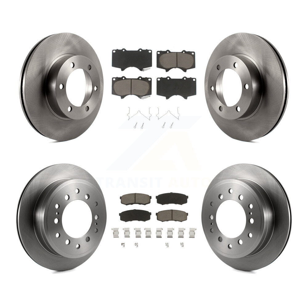 Kit de rotors de frein à disque avant et arrière et plaquettes en céramique pour Toyota Sequoia K8C-101431