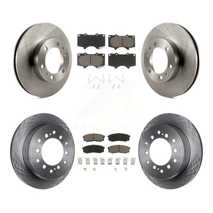 Rotors de frein à disque avant et arrière et kit de plaquettes en céramique pour Toyota FJ Cruise 2010-2014