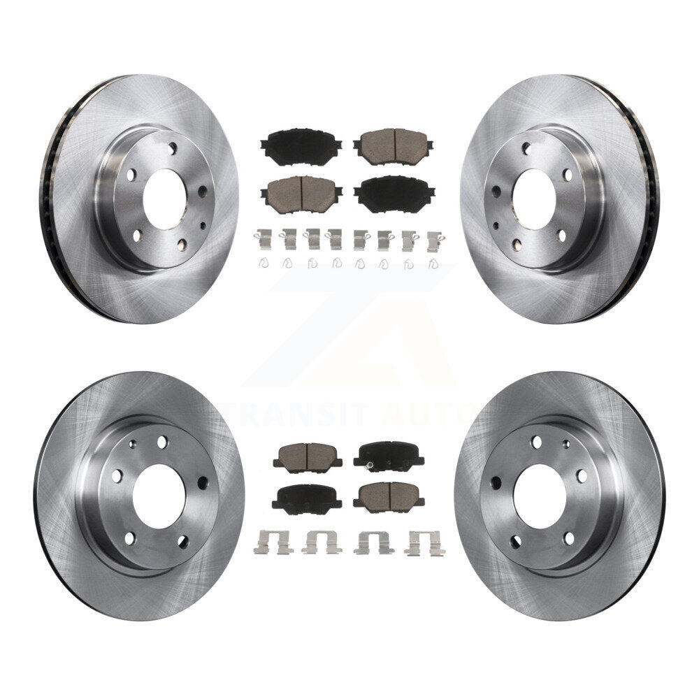 Kit de rotors de frein à disque avant et arrière et plaquettes en céramique pour Mazda 3 Sport K8C-101437