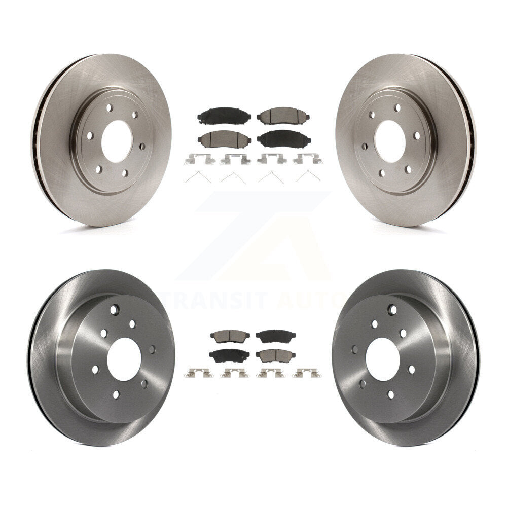 Kit de Rotor de frein à disque avant et arrière et plaquettes en céramique, pour Nissan Frontier Suzuki Equato