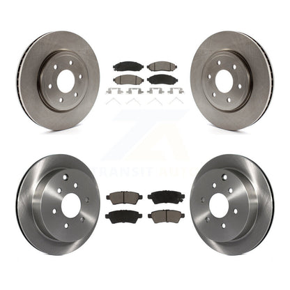 Kit de rotors de frein à disque avant et arrière et plaquettes en céramique pour Nissan Xterra 2006-2007