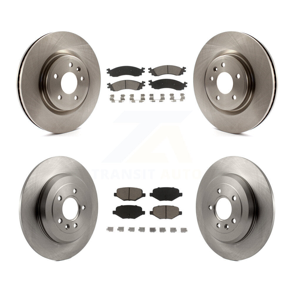 Kit de disques de frein à disque avant et arrière et plaquettes en céramique pour Ford Taurus SHO 2010 – 2012