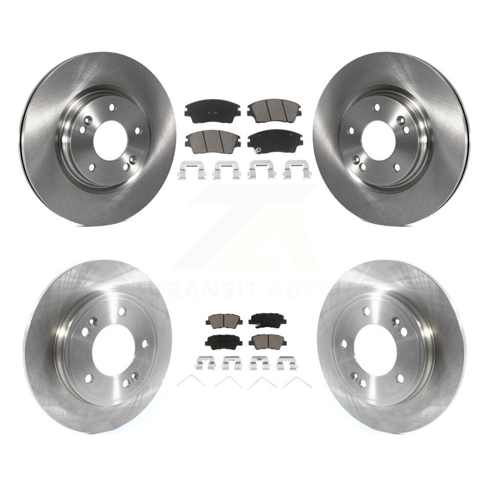 Kit de rotor de frein à disque avant et arrière et plaquettes en céramique pour Hyundai Elantra 2017 2020 1.6