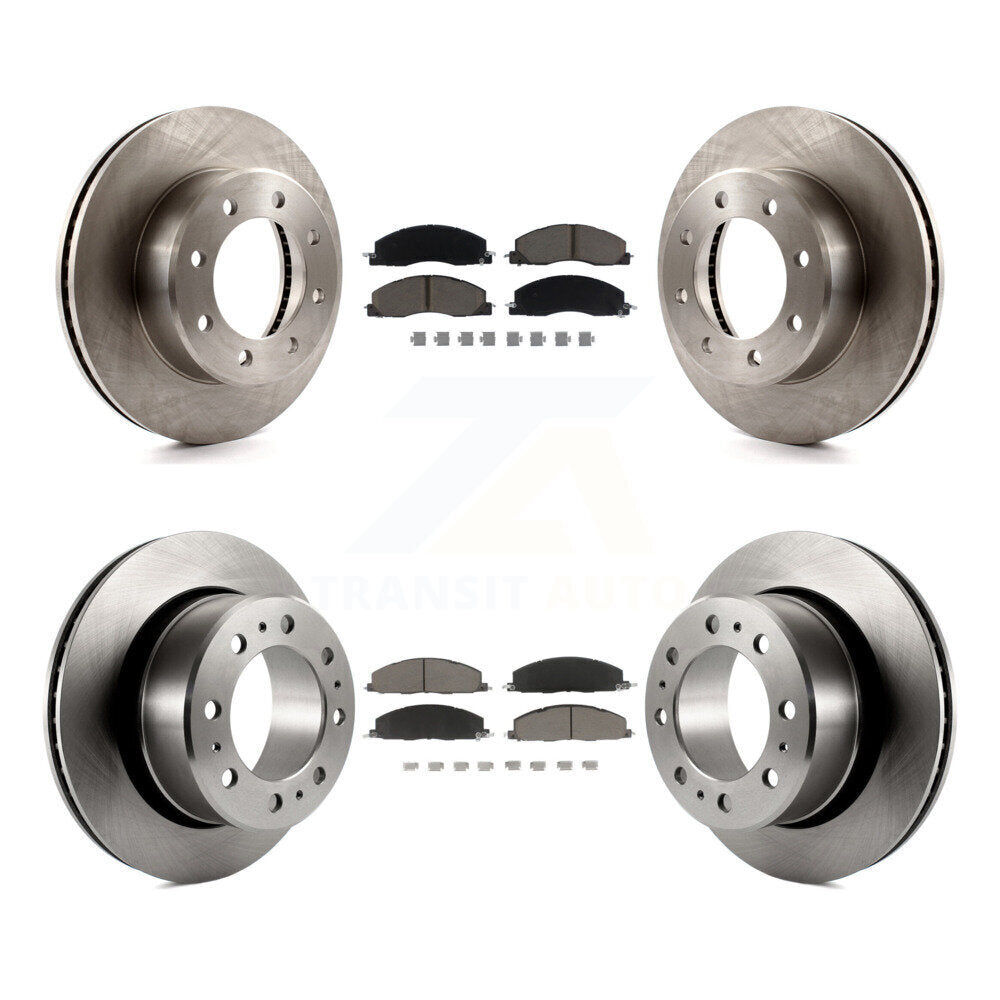 Kit de rotors de frein à disque avant et arrière et plaquettes en céramique pour Ram 3500 2500 1500 Dodge