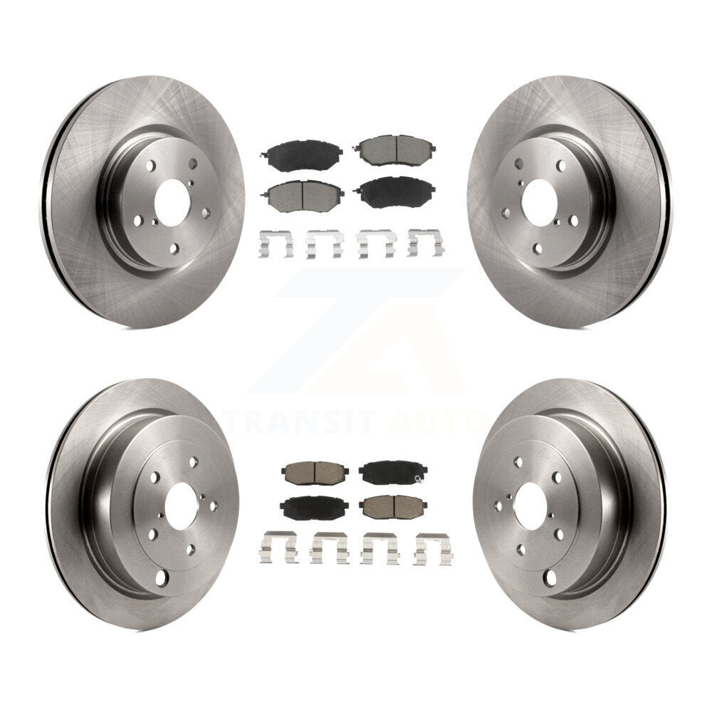 Kit de rotors de frein à disque avant et arrière et plaquettes en céramique pour Subaru Tribeca B9