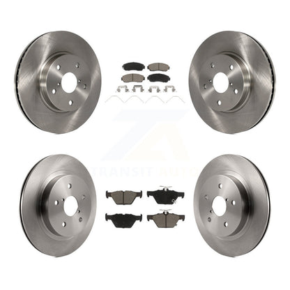 Kit de rotor de frein à disque avant et arrière et plaquettes en céramique pour Subaru Legacy 2016 2.5 – 2019