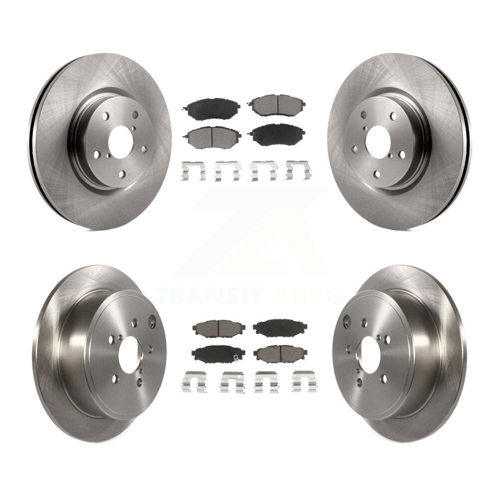 Kit de rotors de frein à disque avant et arrière et plaquettes en céramique pour Subaru WRX K8C-101463