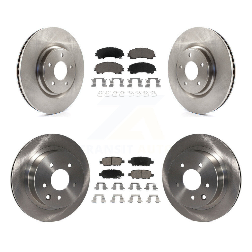 Kit de rotors de frein à disque avant et arrière et plaquettes en céramique pour Nissan Rogue K8C-101468
