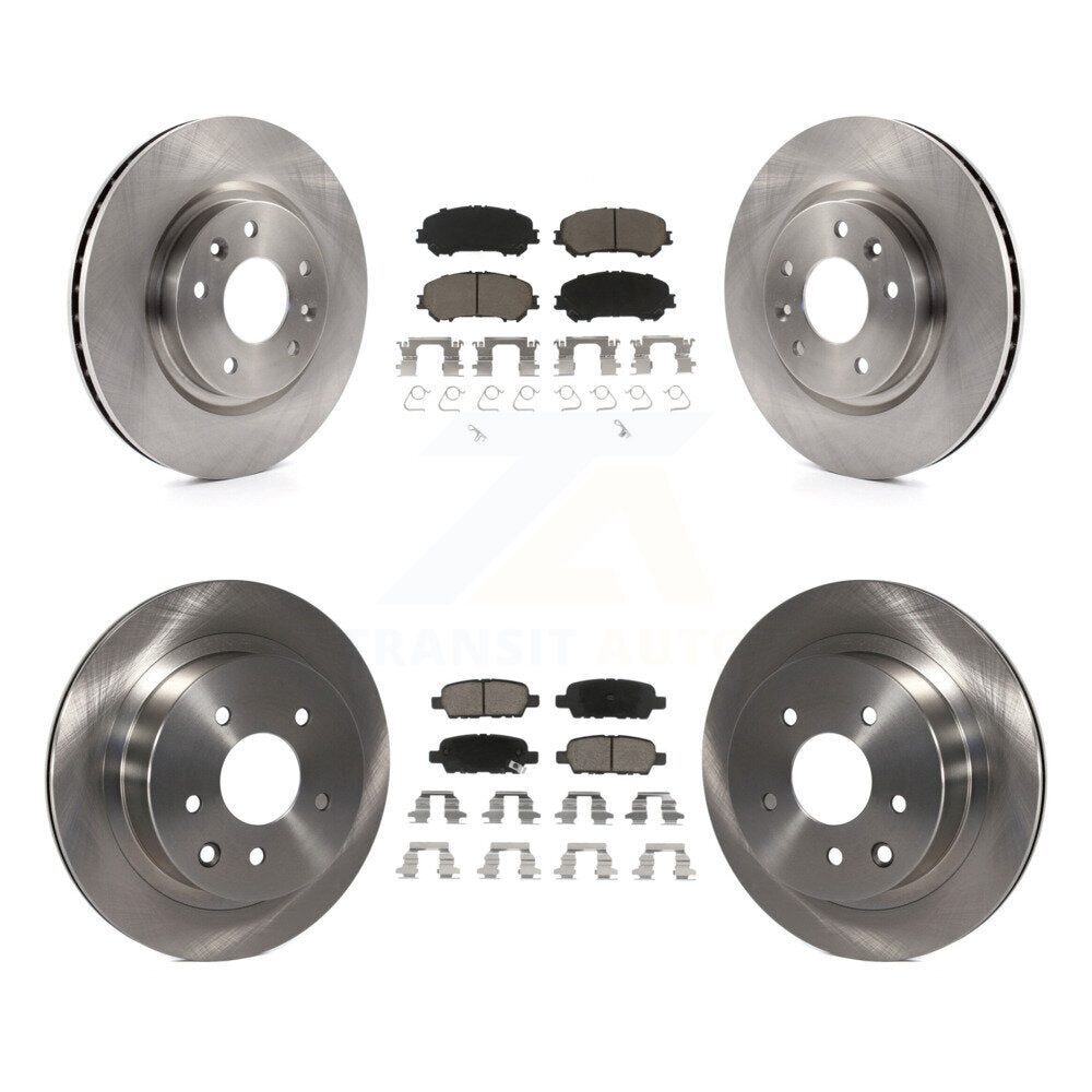 Kit de rotors de frein à disque avant et arrière et plaquettes en céramique pour Nissan Rogue Sport Qashqa