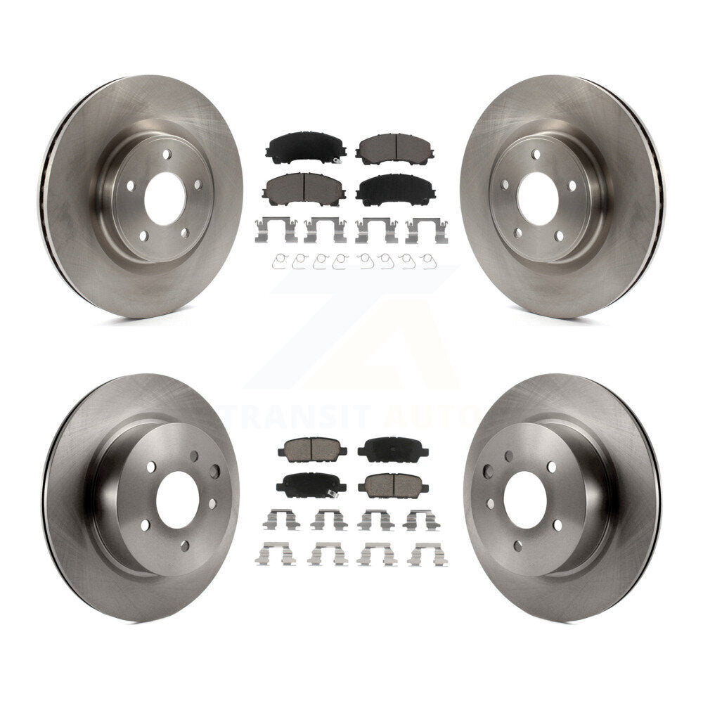 Kit de rotors de frein à disque avant et arrière et plaquettes en céramique pour INFINITI QX50 2016-2017