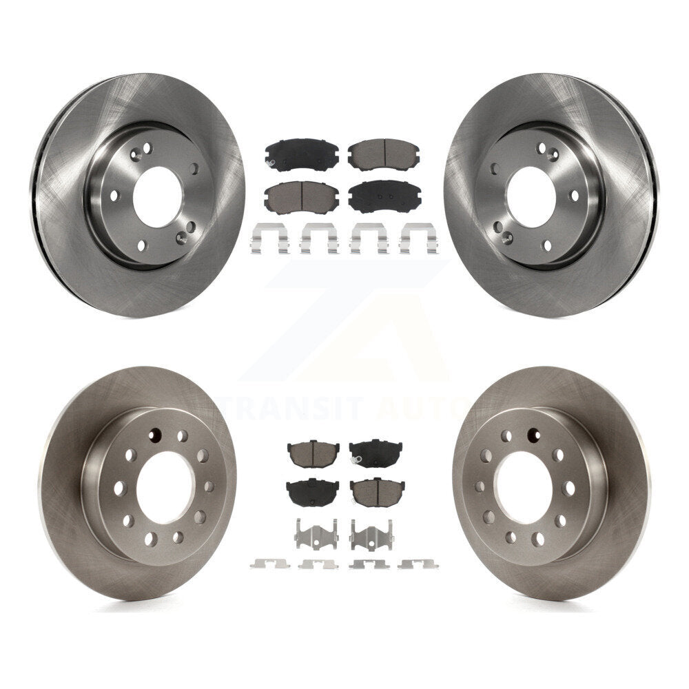 Kit de rotors de frein à disque avant et arrière et plaquettes en céramique pour Hyundai Tiburon K8C-10147