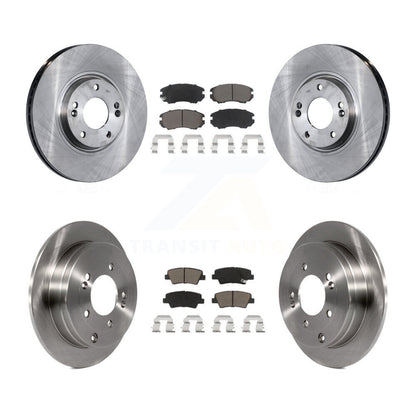 Kit de rotors de frein à disque avant et arrière et plaquettes en céramique, pour Kia Amanti Hyundai Azera