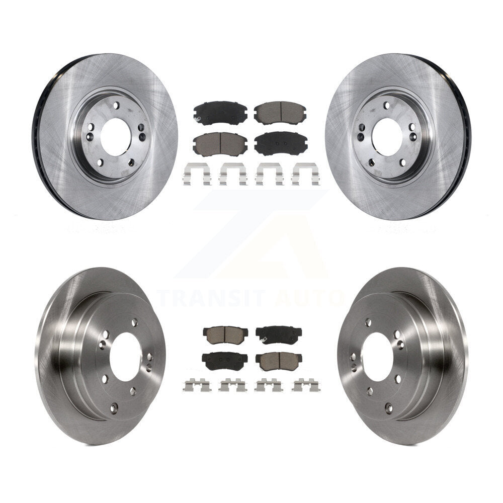 Kit de rotors de frein à disque avant et arrière et plaquettes en céramique pour Hyundai Azera 2006-2009